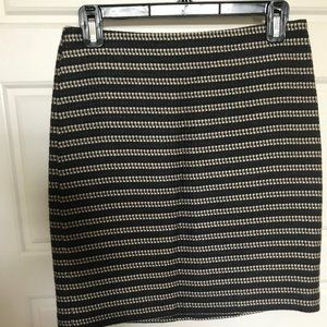 Blue/Tan LOFT pattern skirt